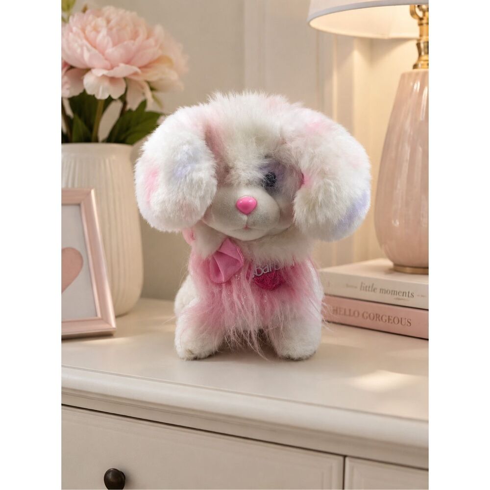 BARBIE 11” Plush Mattel Puppy Dog Soft Rockin Sparkly Friends Pup Vintage